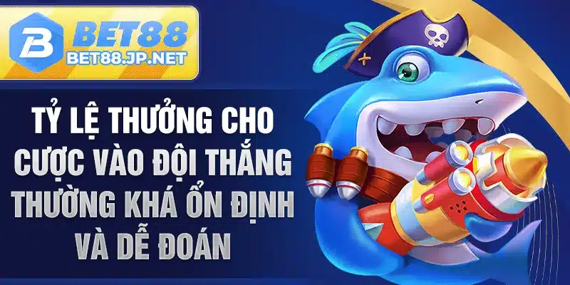 Tỷ lệ thưởng cho cược vào đội thắng thường khá ổn định và dễ đoán