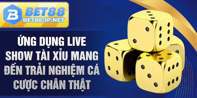 Ứng dụng live show tài xỉu mang đến trải nghiệm cá cược chân thật